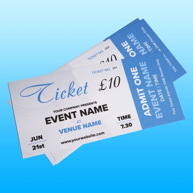 Tickets Printing Margate