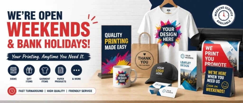 Weekend Printing Service Margate 